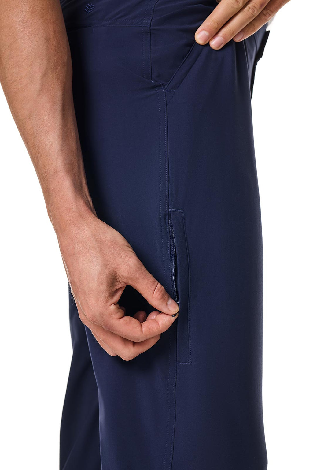 Coolibar Men's Marco Summer Lightweight Sun Safe Pants With Zip Pocket For Active Men