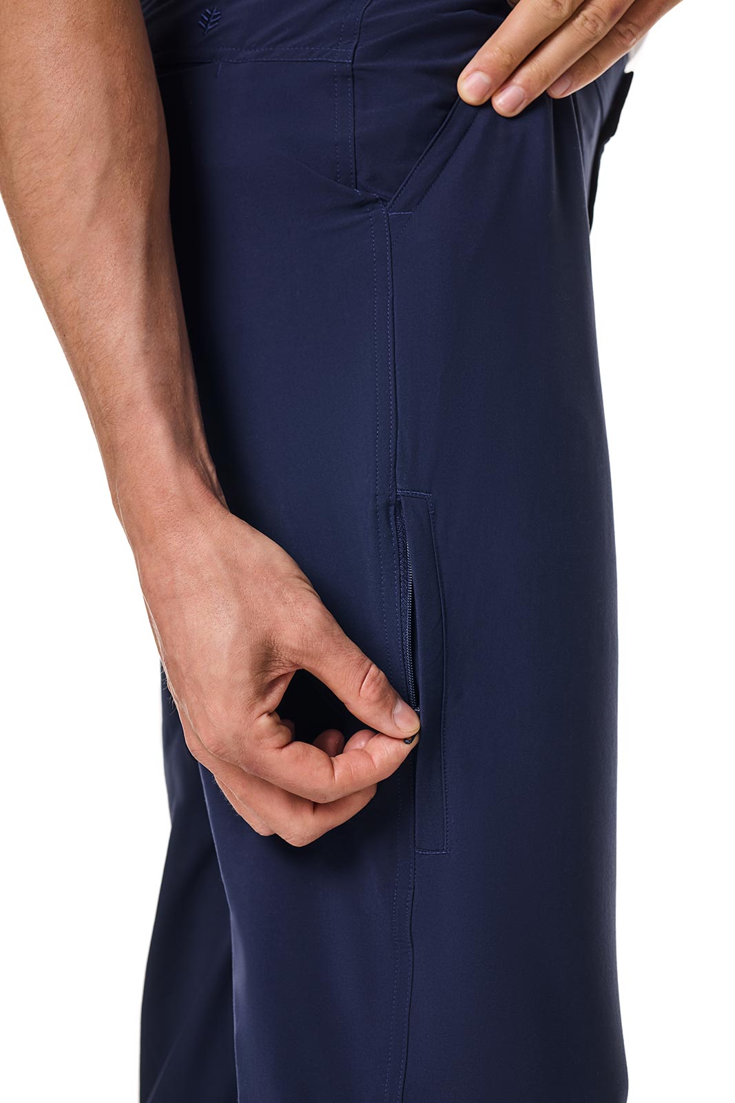 Coolibar Men's Marco Summer Lightweight Sun Safe Pants With Zip Pocket For Active Men