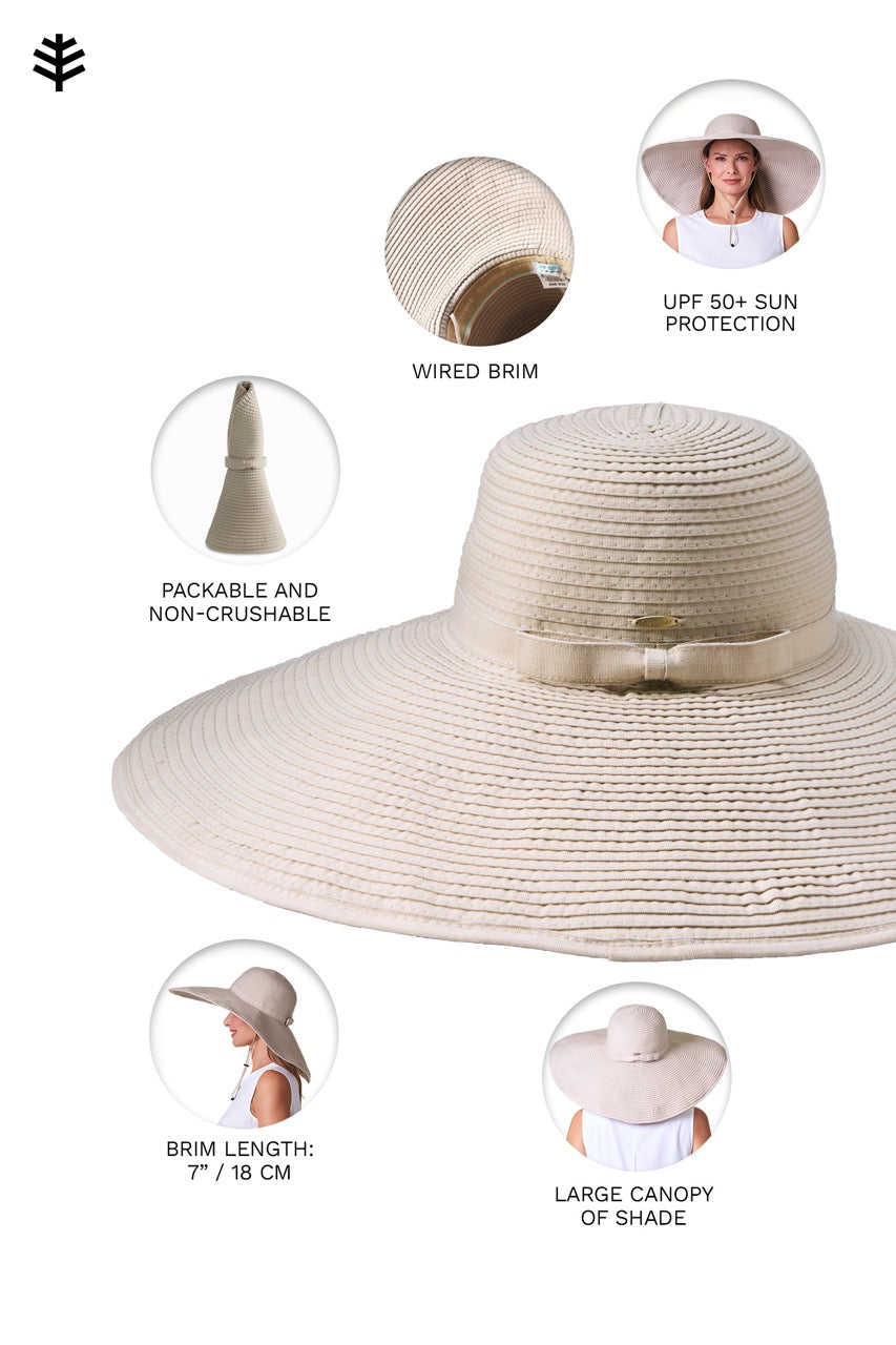Shelby | Shapeable Poolside Hat | Tan