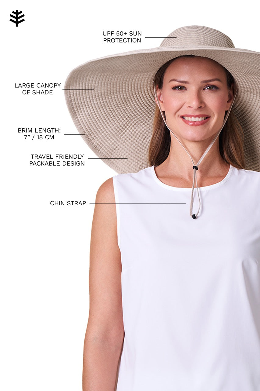 Shelby | Shapeable Poolside Hat | Tan