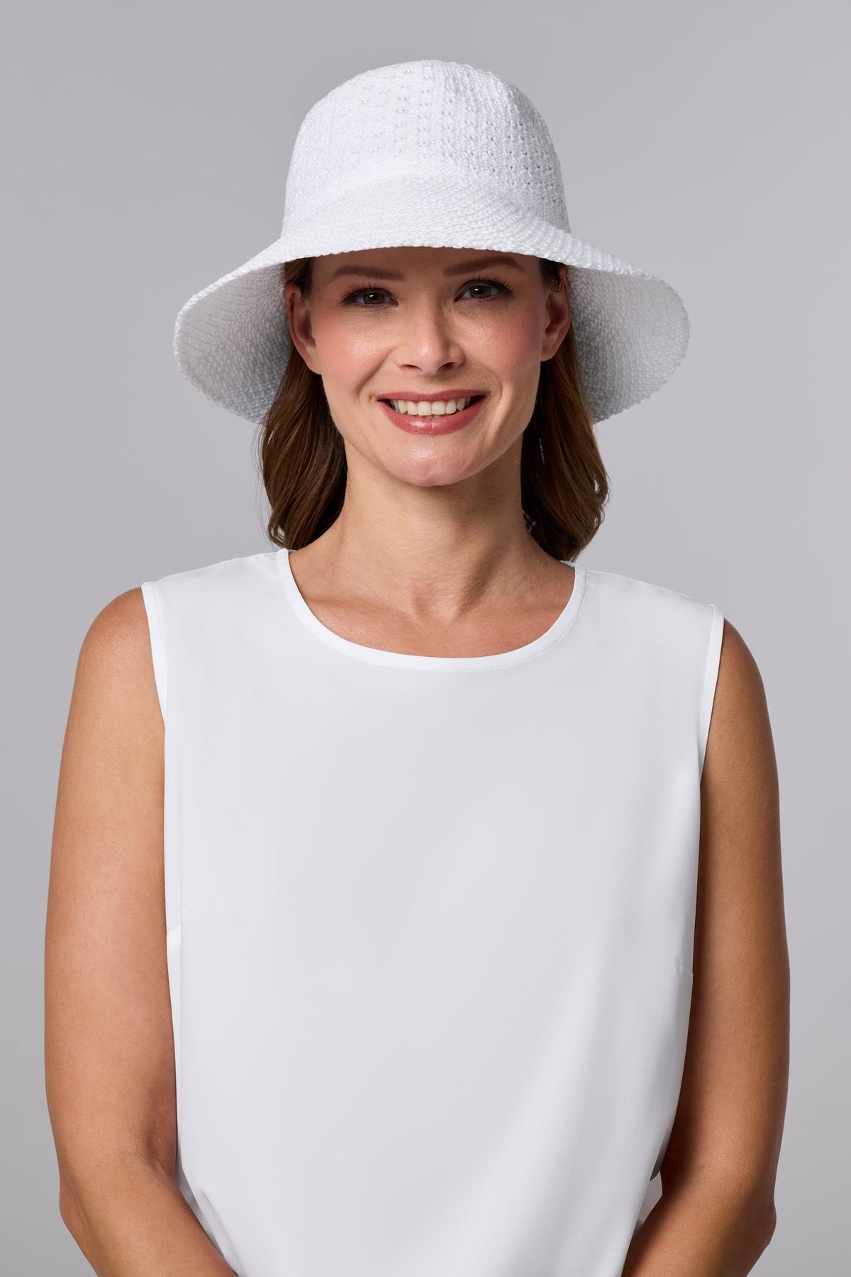 Marina | Cloche Sun Hat | White