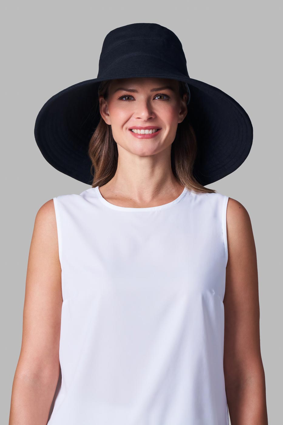 Brittany | Women's Beach Hat | Black