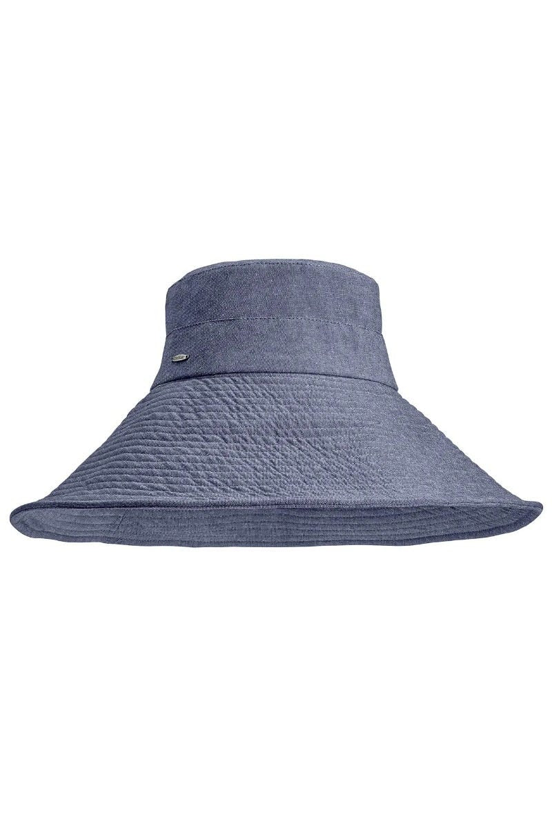 Brittany | Women's Beach Hat | Denim Blue Chambray