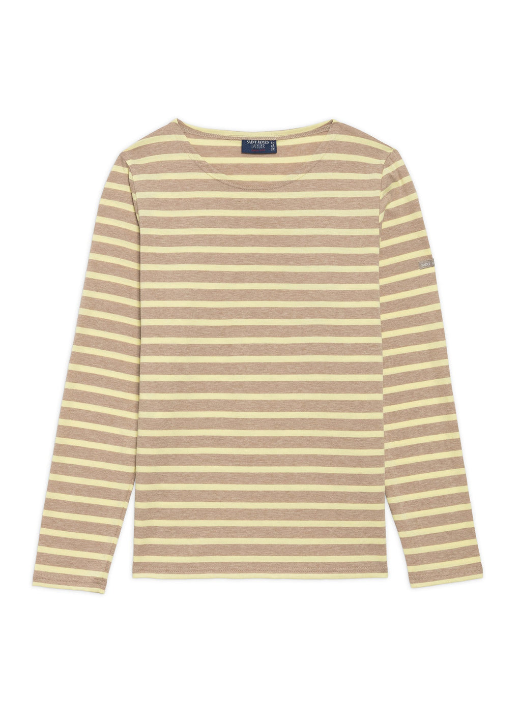 Saint James MINQUIDAME Breton Shirt  (BEIGE MELANGE / BUTTER YELLOW)