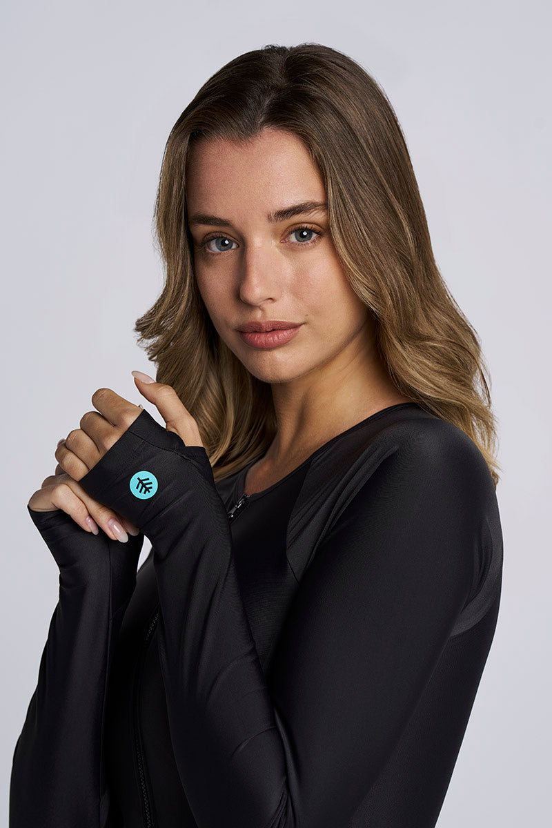 Escalante | Women's Long Sleeve Swimsuit | Black