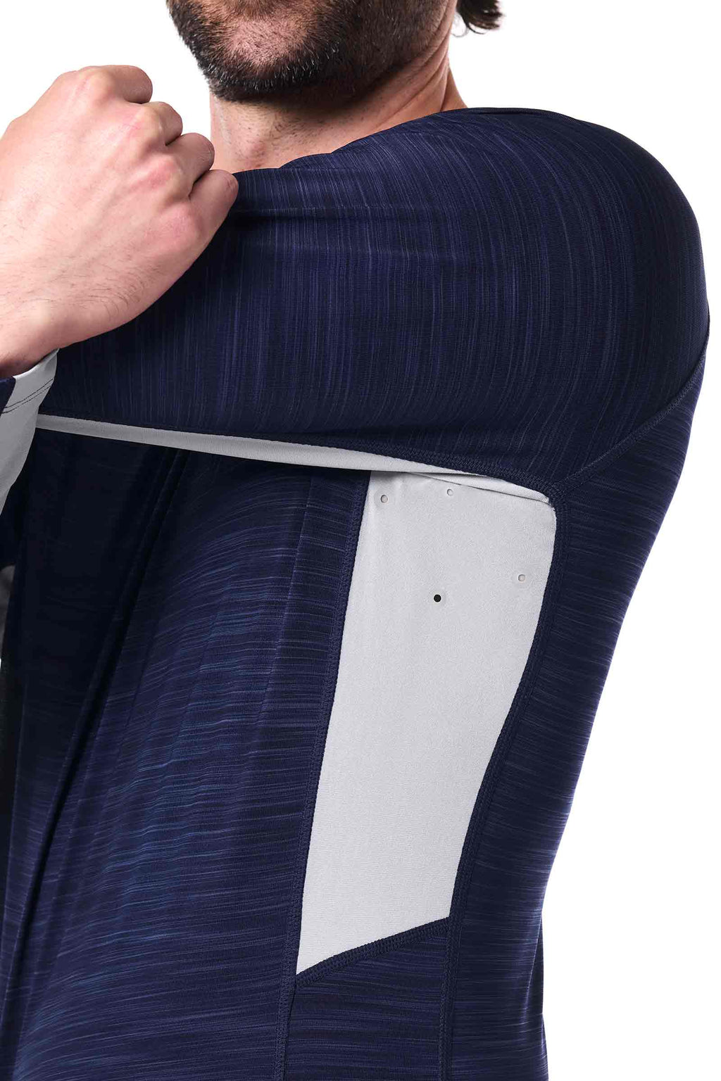 Ultimate | Men's Long Sleeve Rash Guard | Navy Line