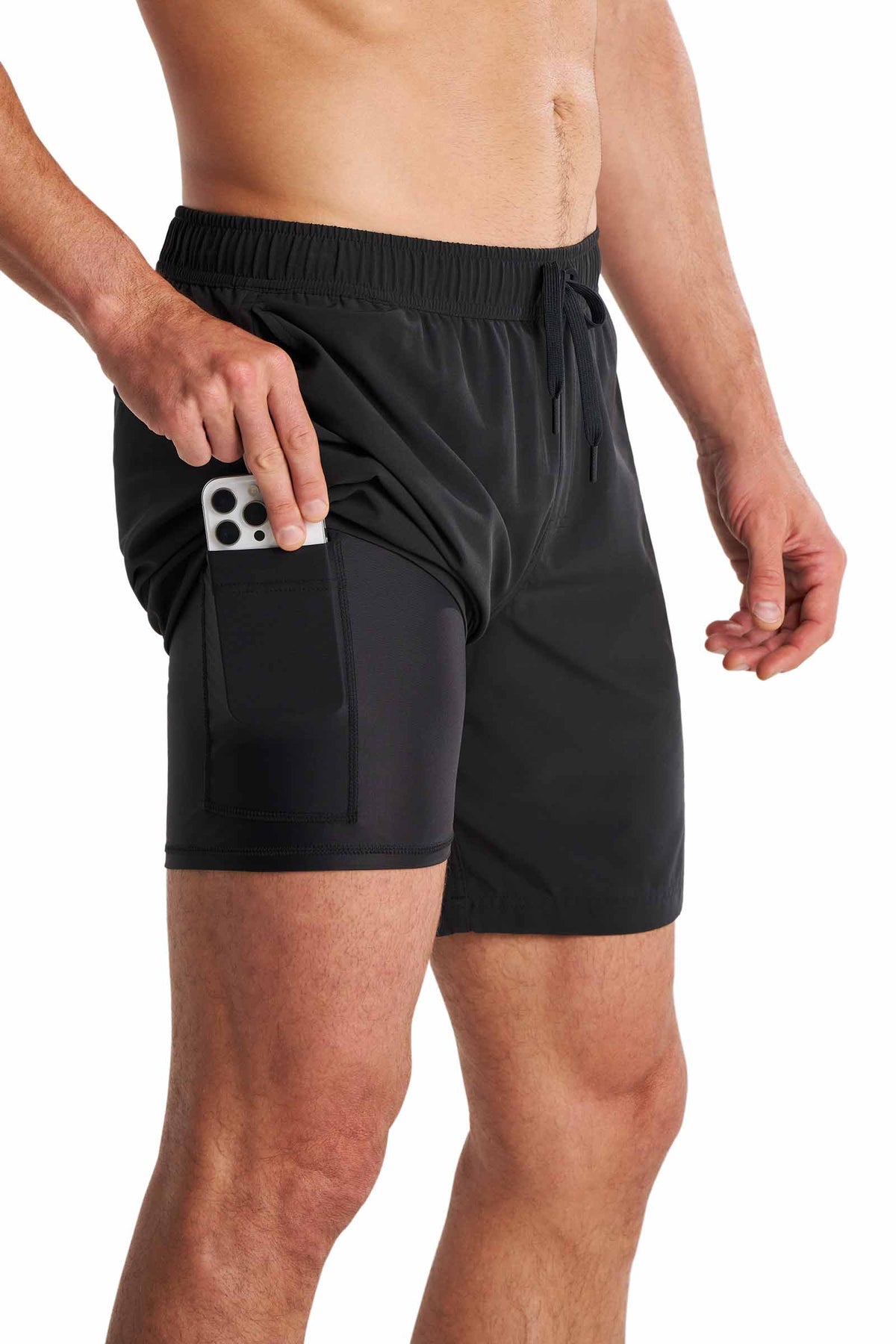 Kahuna | Men's Swimming Shorts 7.5" | Black