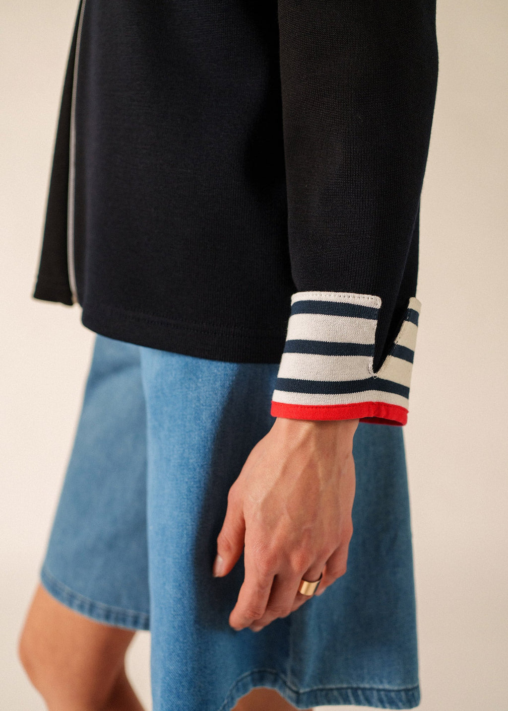 Saint James LA ROCHELLE Zip Jacket (NAVY)
