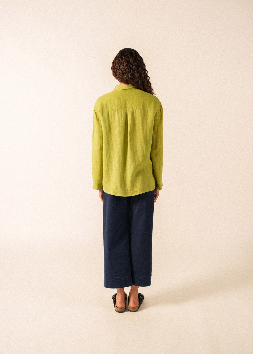 Saint James CHARLENE Linen Shirt (SAGE OLIVE)