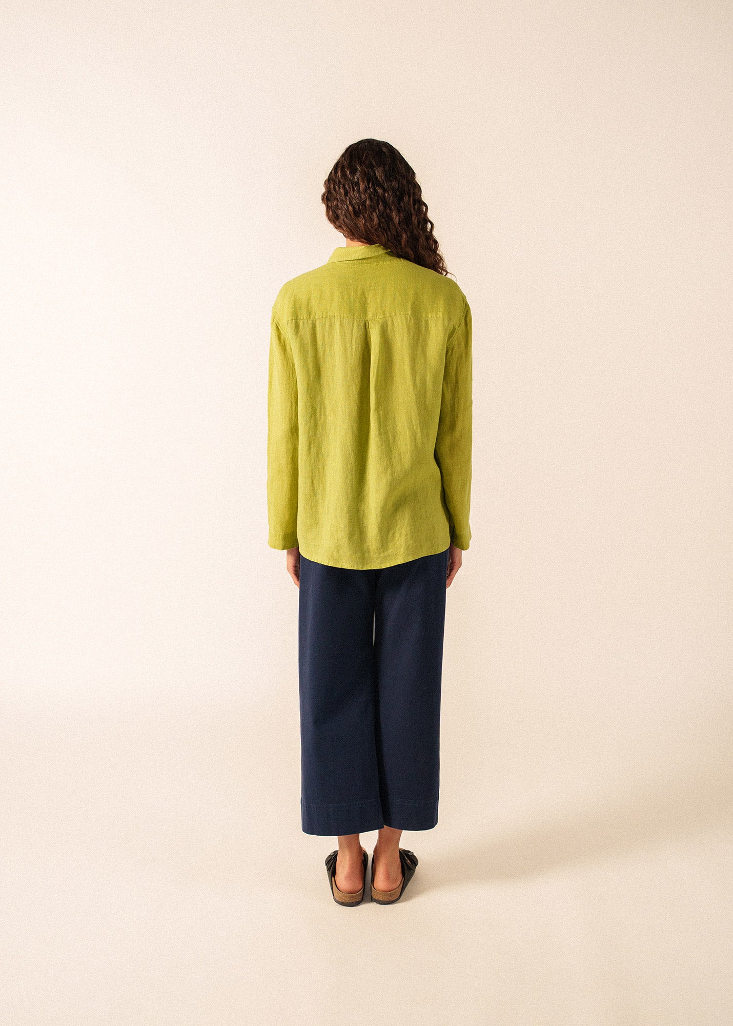 Saint James CHARLENE Linen Shirt (SAGE OLIVE)