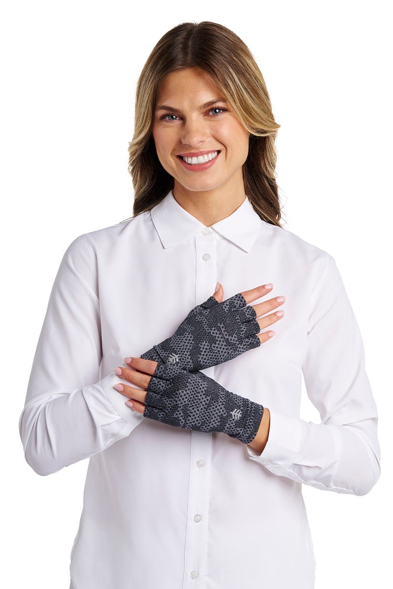 Ouray | Fingerless Gloves | Charcoal Coolibar Camo