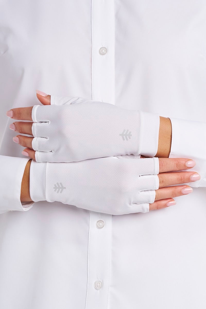 Ouray | Fingerless Gloves | White
