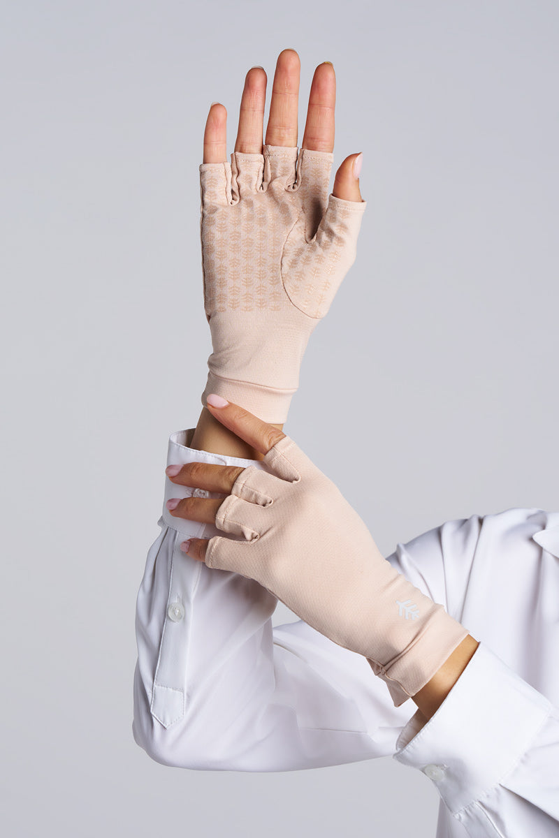 Ouray | Fingerless Gloves | Pale Khaki
