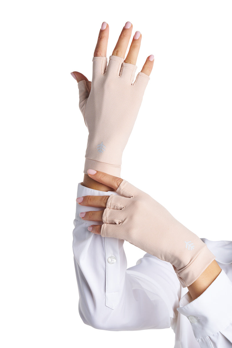 Ouray | Fingerless Gloves | Pale Khaki