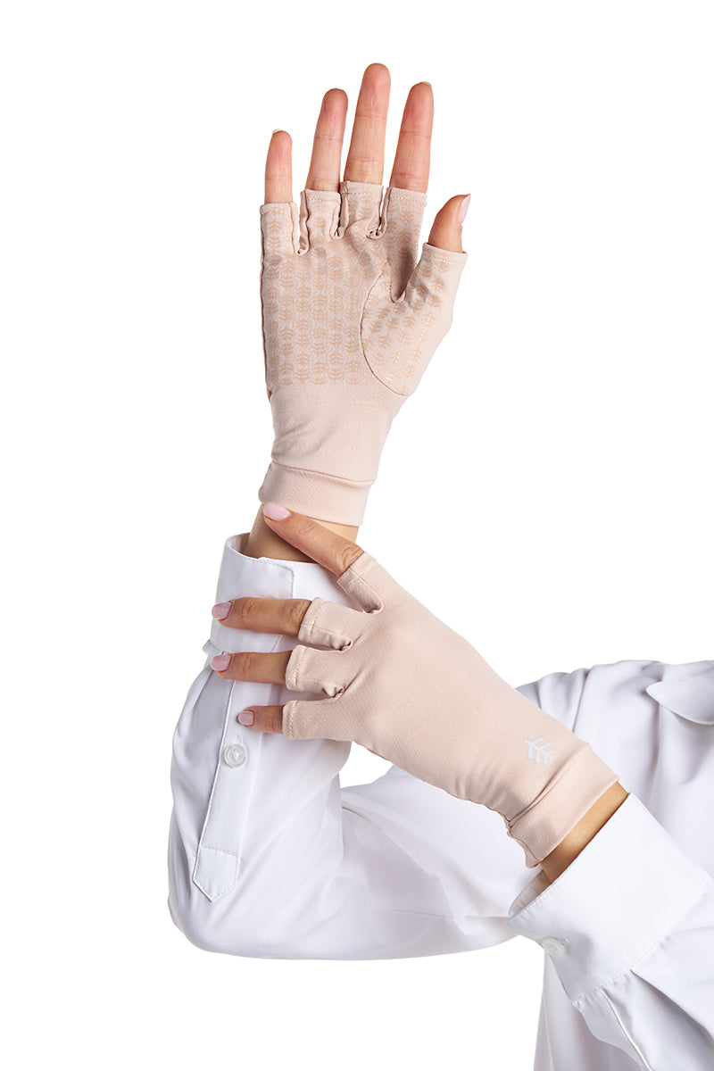 Ouray | Fingerless Gloves | Pale Khaki