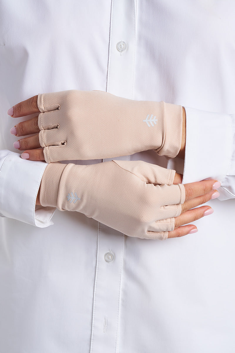 Ouray | Fingerless Gloves | Pale Khaki