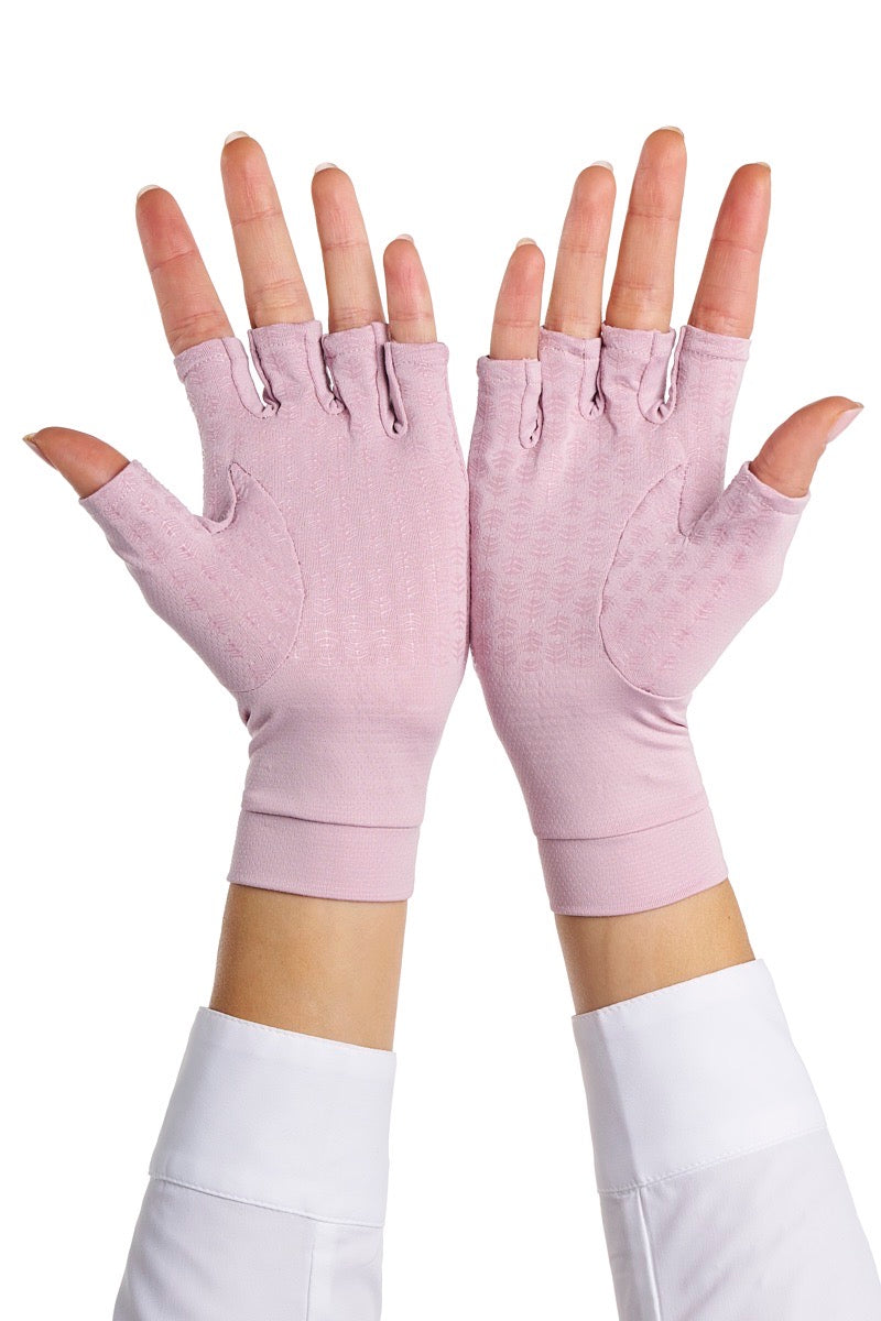 Ouray | Fingerless Gloves | Dusty Mauve