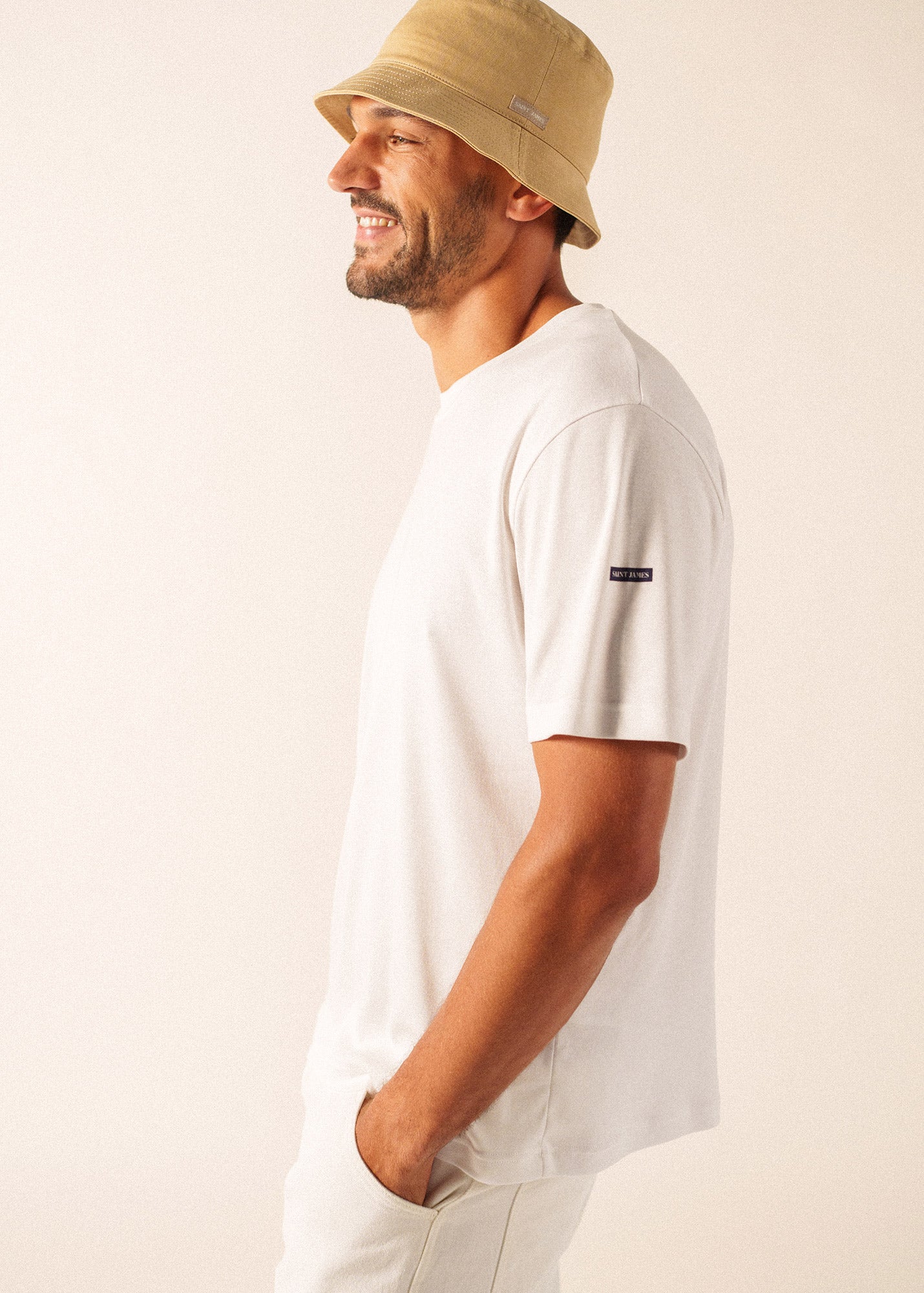 Saint James BOB Cotton Bucket Hat (SAIL CANVAS)