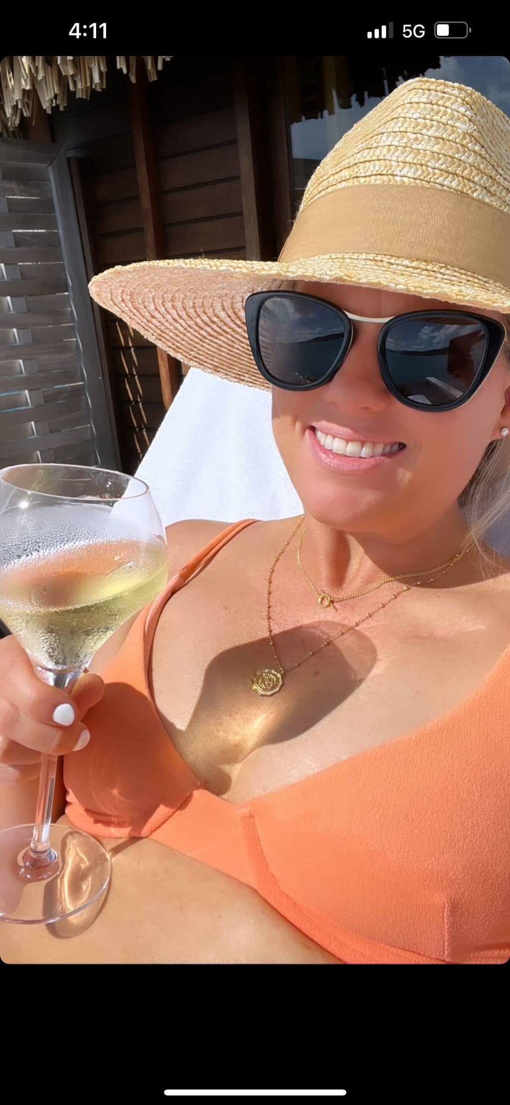 Bisous Sunglasses The Hannah Piano Black Gold