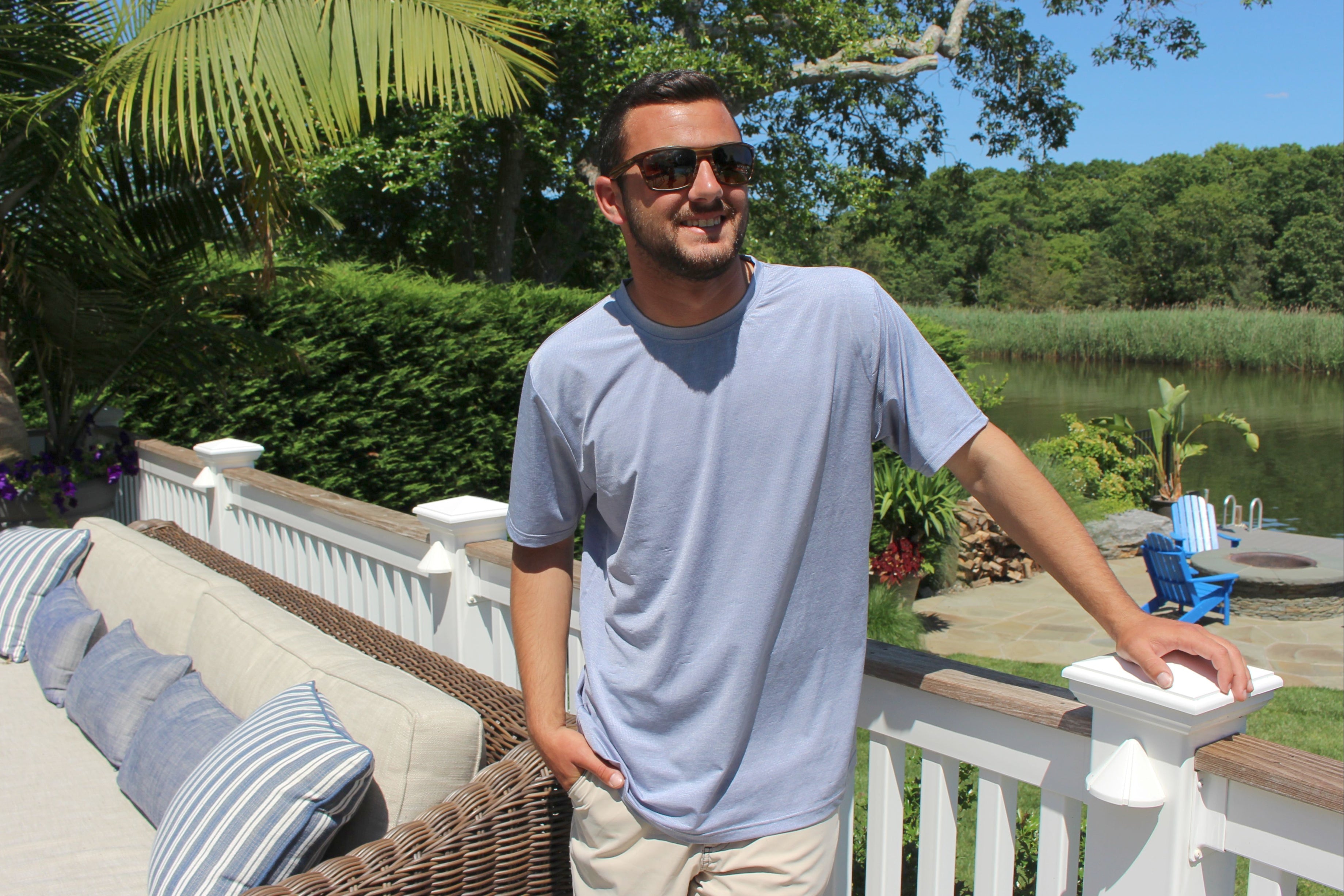 White Water Bimini Performance Tee, Grey