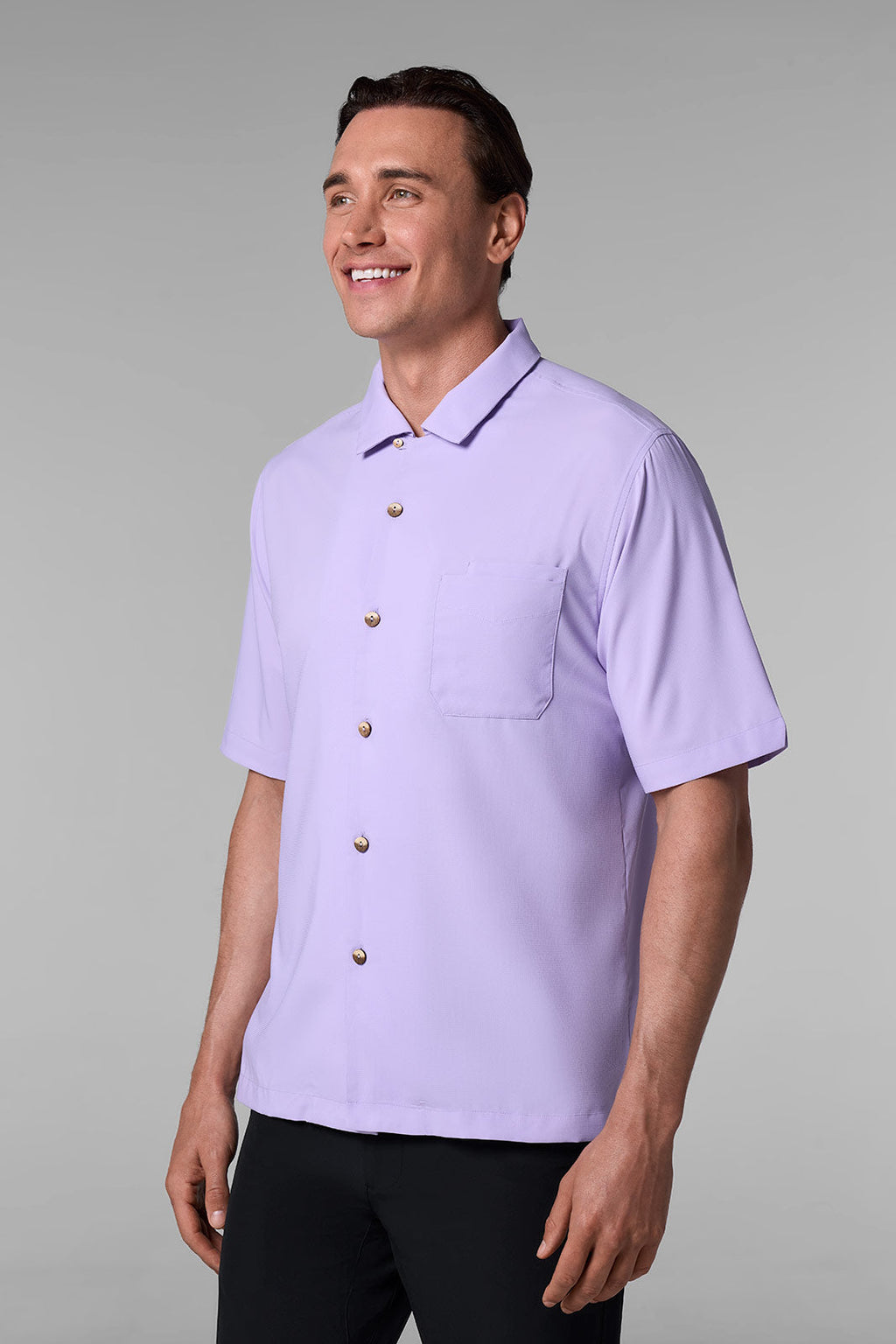 Coolibar Men's Safari Camp Shirt Lightweight Breathable Moisture Wicking Resort Ready