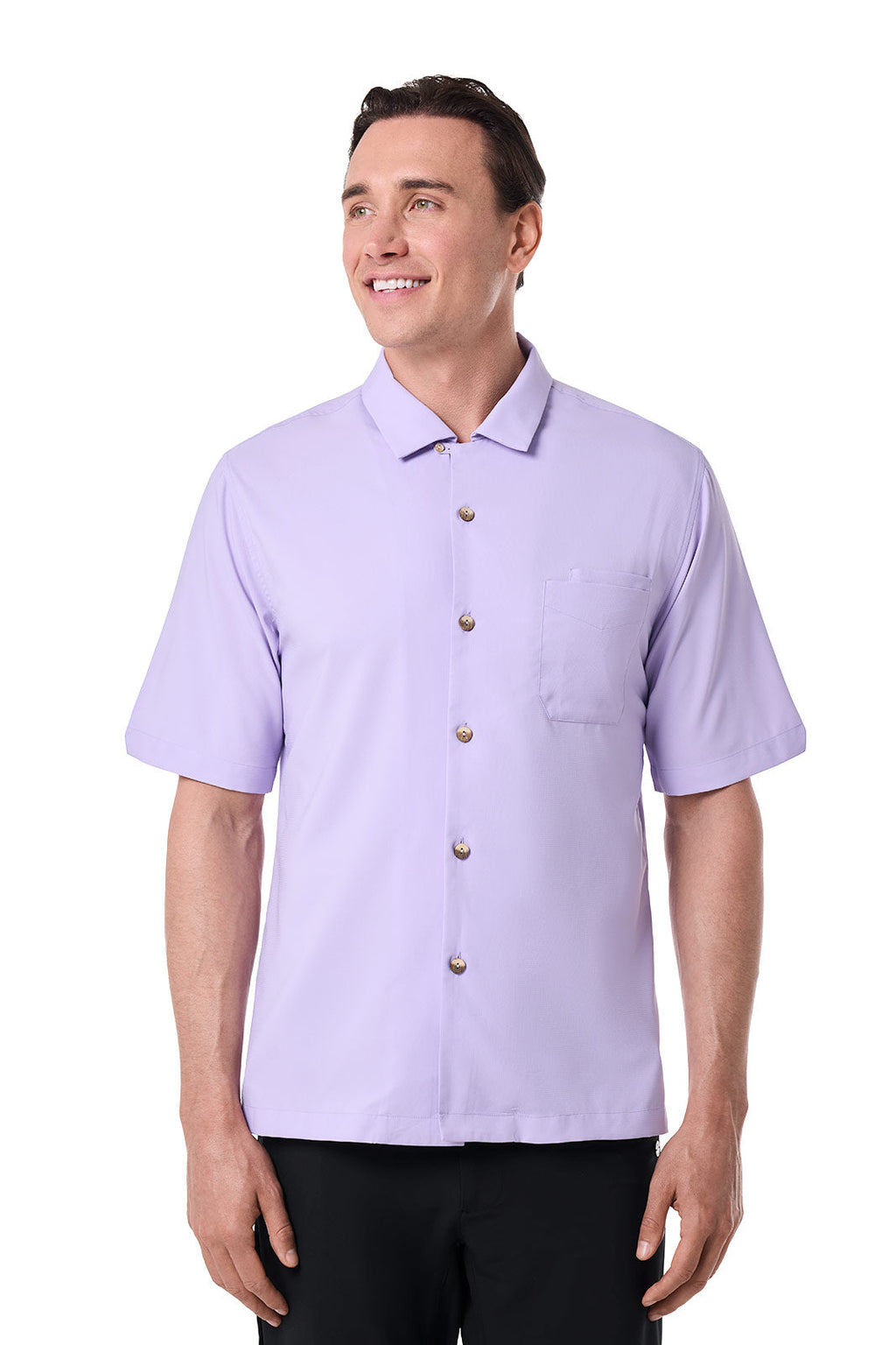 Coolibar Men's Safari Camp Shirt Lightweight Breathable Moisture Wicking Resort Ready