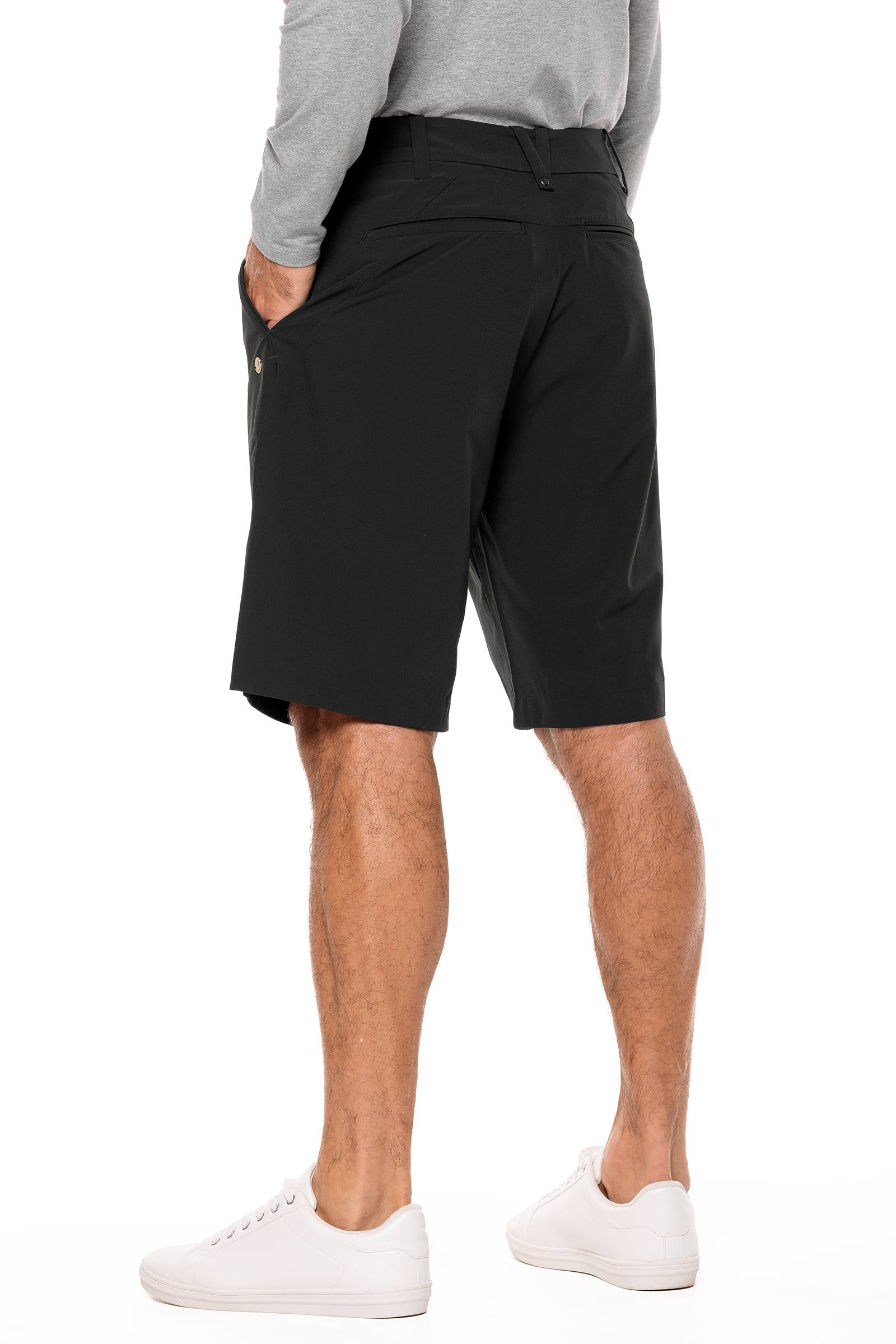 Coolibar Men's Trek Hybrid Shorts Upf Fifty Plus All Purpose For Land Water Travel Everyday Wear