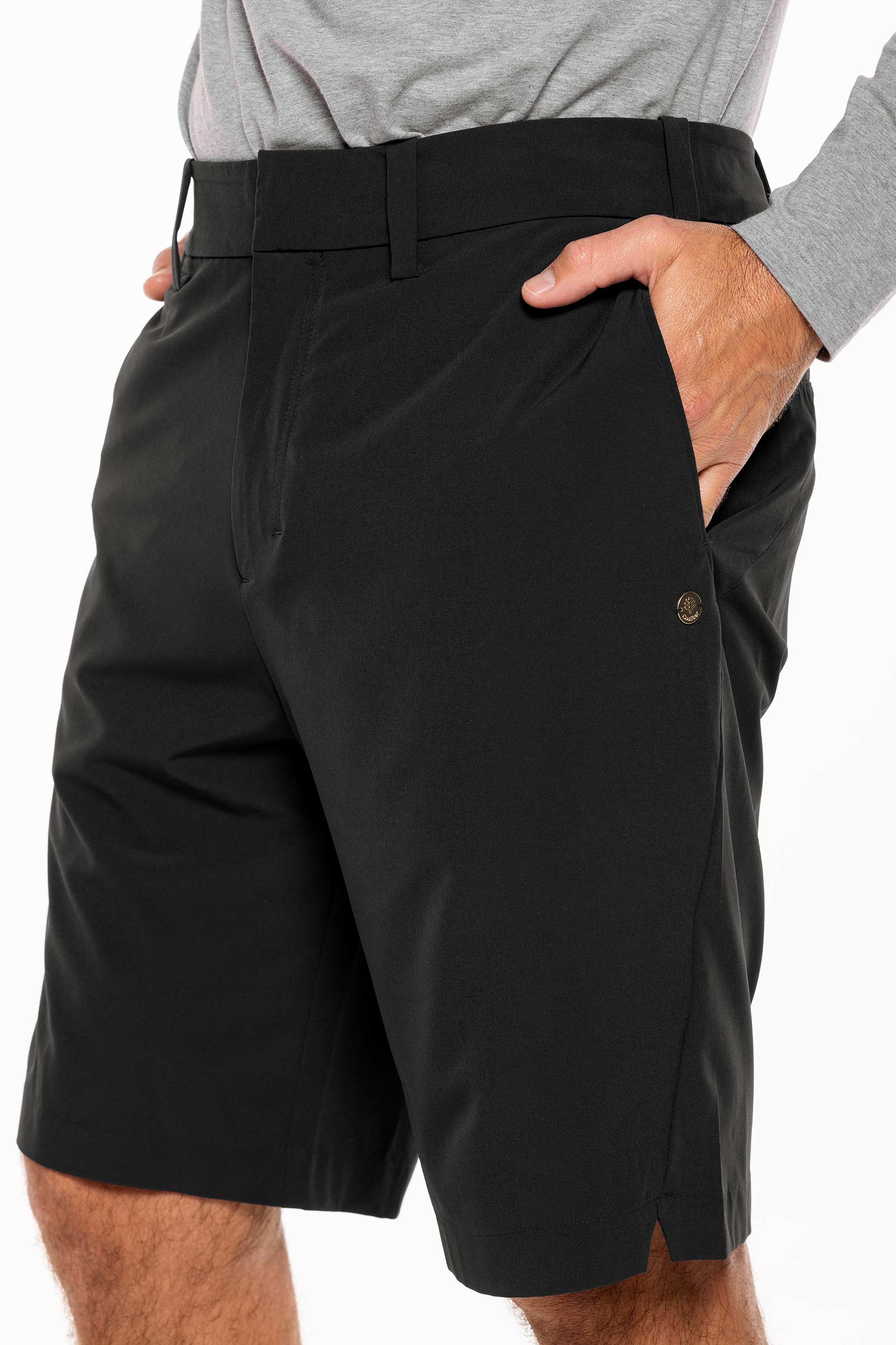 Coolibar Men's Trek Hybrid Shorts Upf Fifty Plus All Purpose For Land Water Travel Everyday Wear