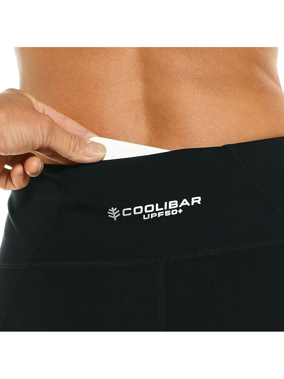 Coolibar Women's High Rise Asana Yoga Capris UPF 50 Breathable Moisture Wicking For Women