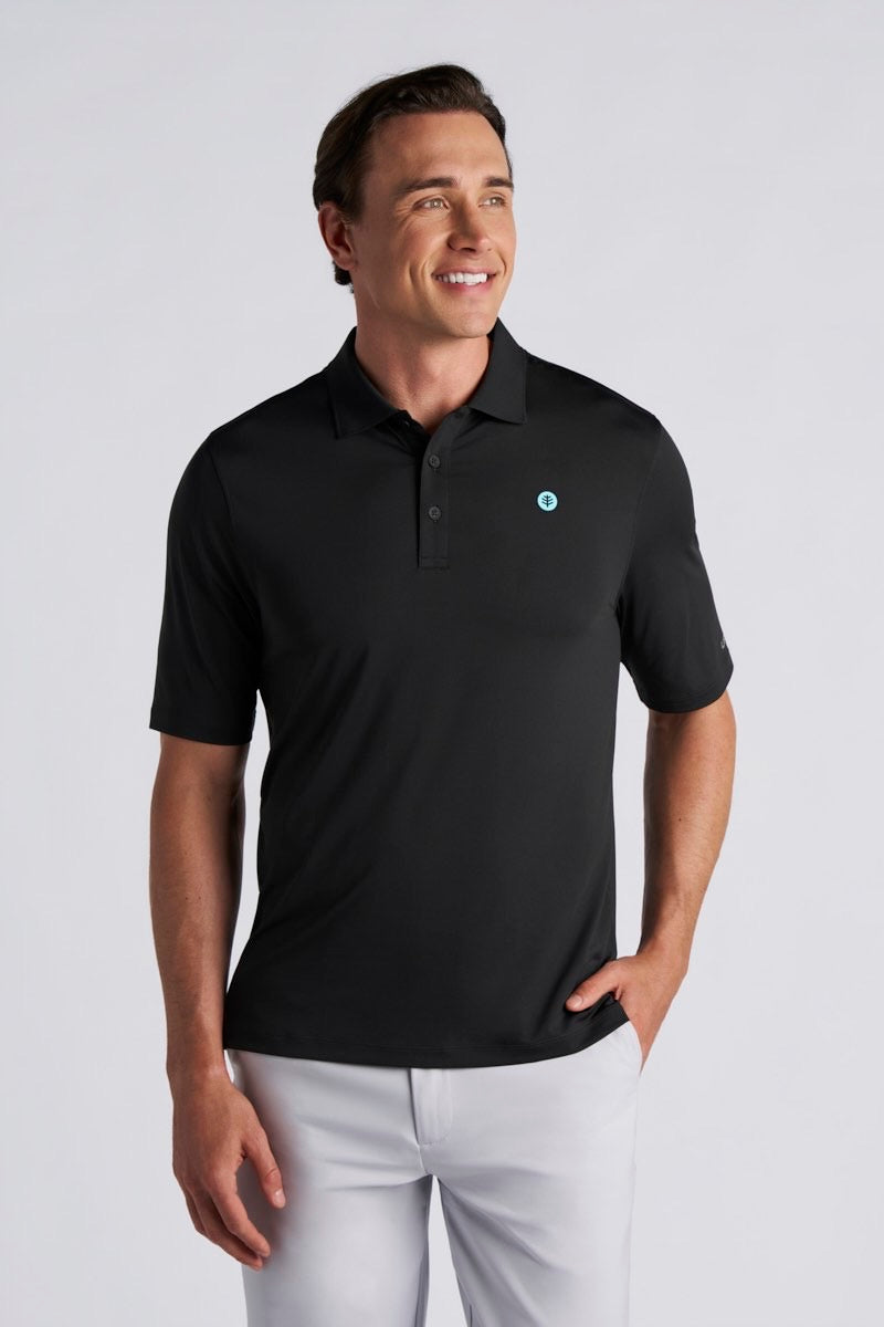 Coolibar Men's Erodym Short Sleeve Polo For Tennis And Golf Breathable Active Athlon Fabric