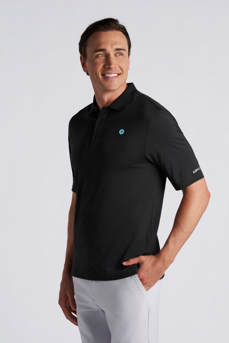 Coolibar Men's Erodym Short Sleeve Polo For Tennis And Golf Breathable Active Athlon Fabric