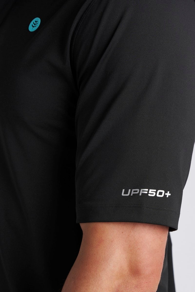 Coolibar Men's Erodym Short Sleeve Polo For Tennis And Golf Breathable Active Athlon Fabric