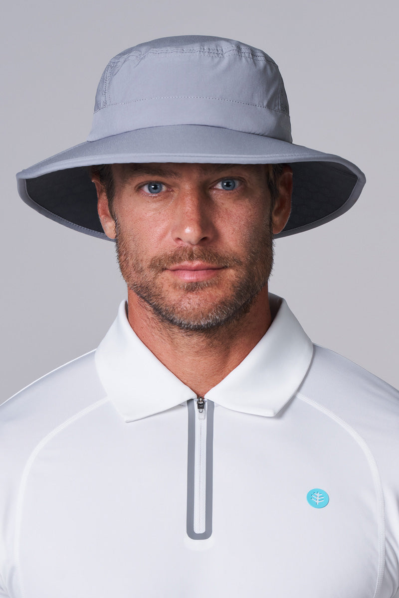 Fore | Performance Golf Hat with Wide Brim | Steel Grey