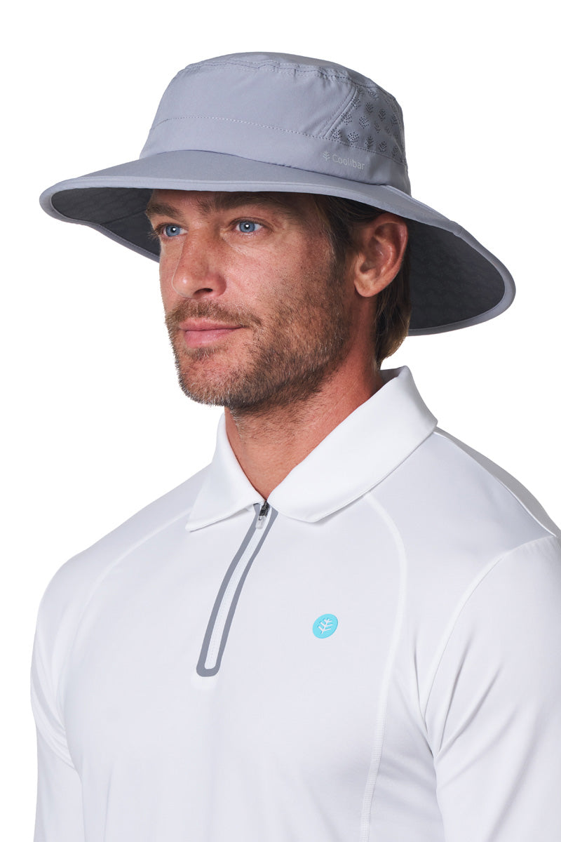 Fore | Performance Golf Hat with Wide Brim | Steel Grey