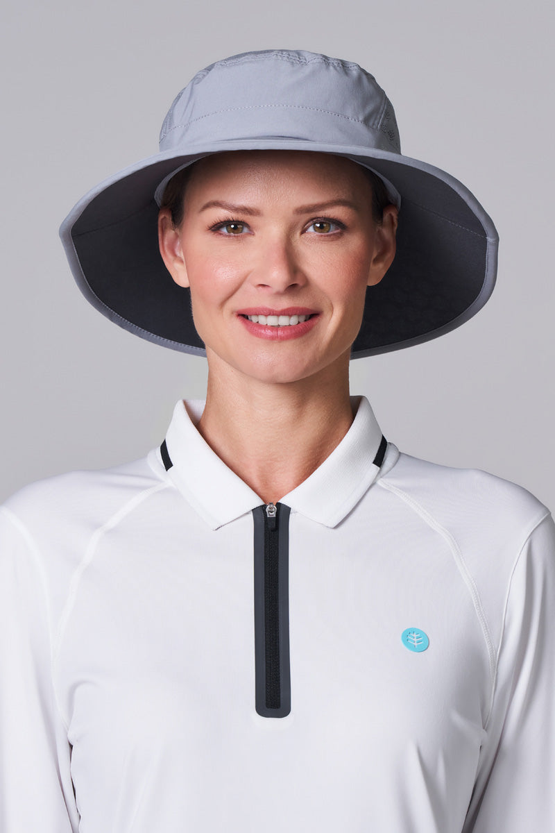 Fore | Performance Golf Hat with Wide Brim | Steel Grey
