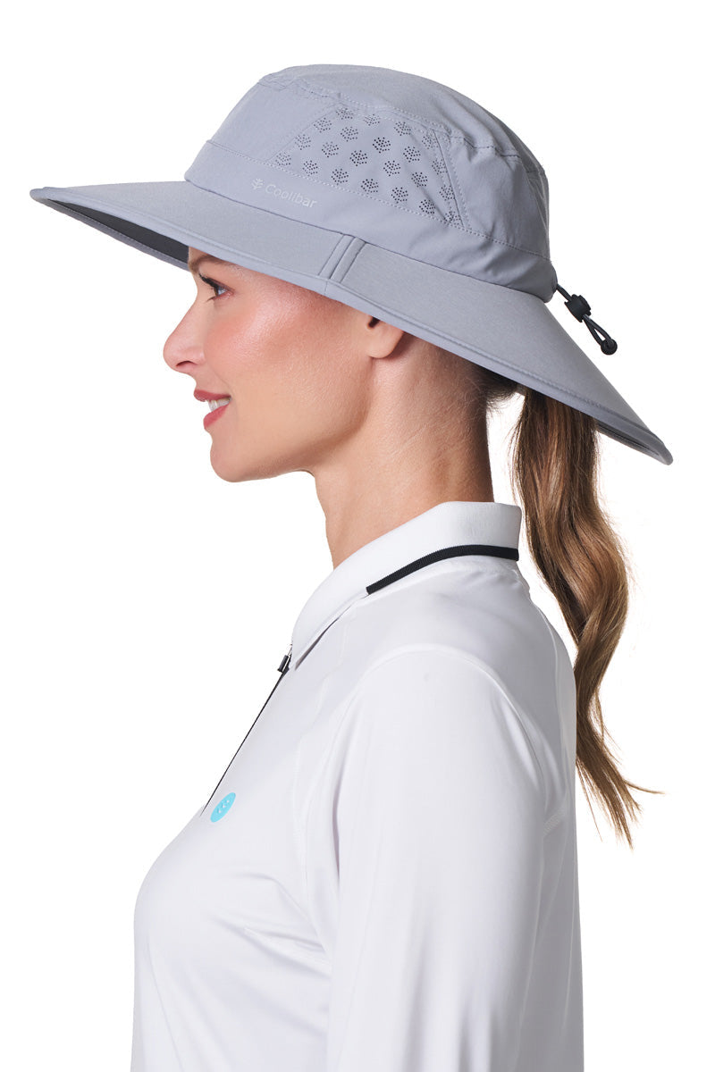 Fore | Performance Golf Hat with Wide Brim | Steel Grey