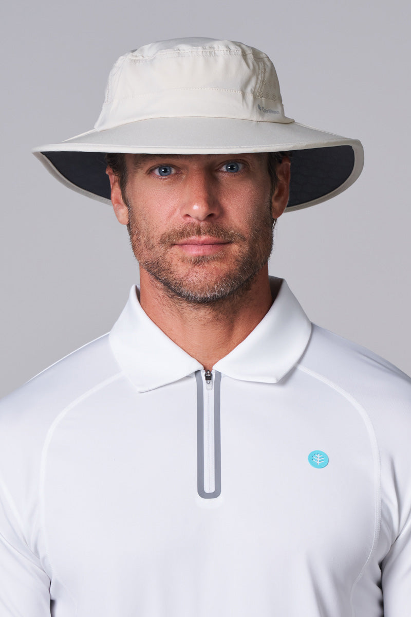 Fore | Performance Golf Hat with Wide Brim | Stone