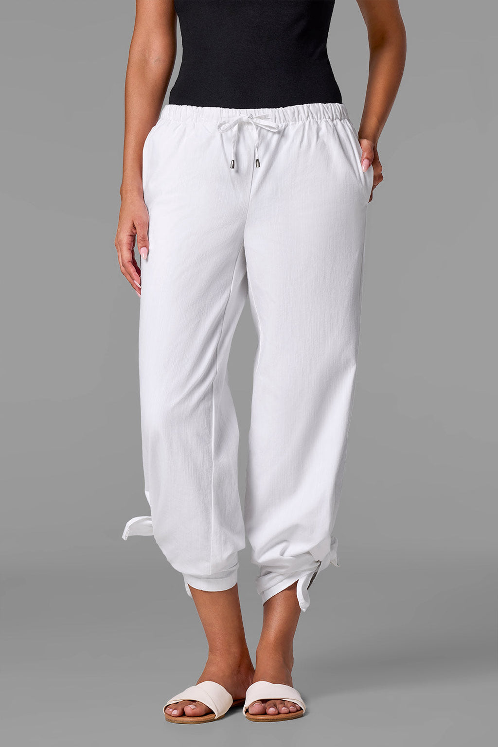 Coolibar Women's Enclave Wide Leg Pants Chambray Lite Lightweight Elasticated Comfort For Women All Day Travel