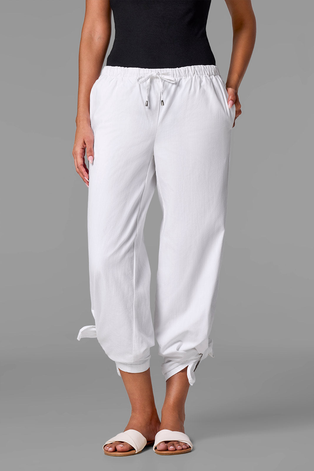 Coolibar Women's Enclave Wide Leg Pants Chambray Lite Lightweight Elasticated Comfort For Women All Day Travel