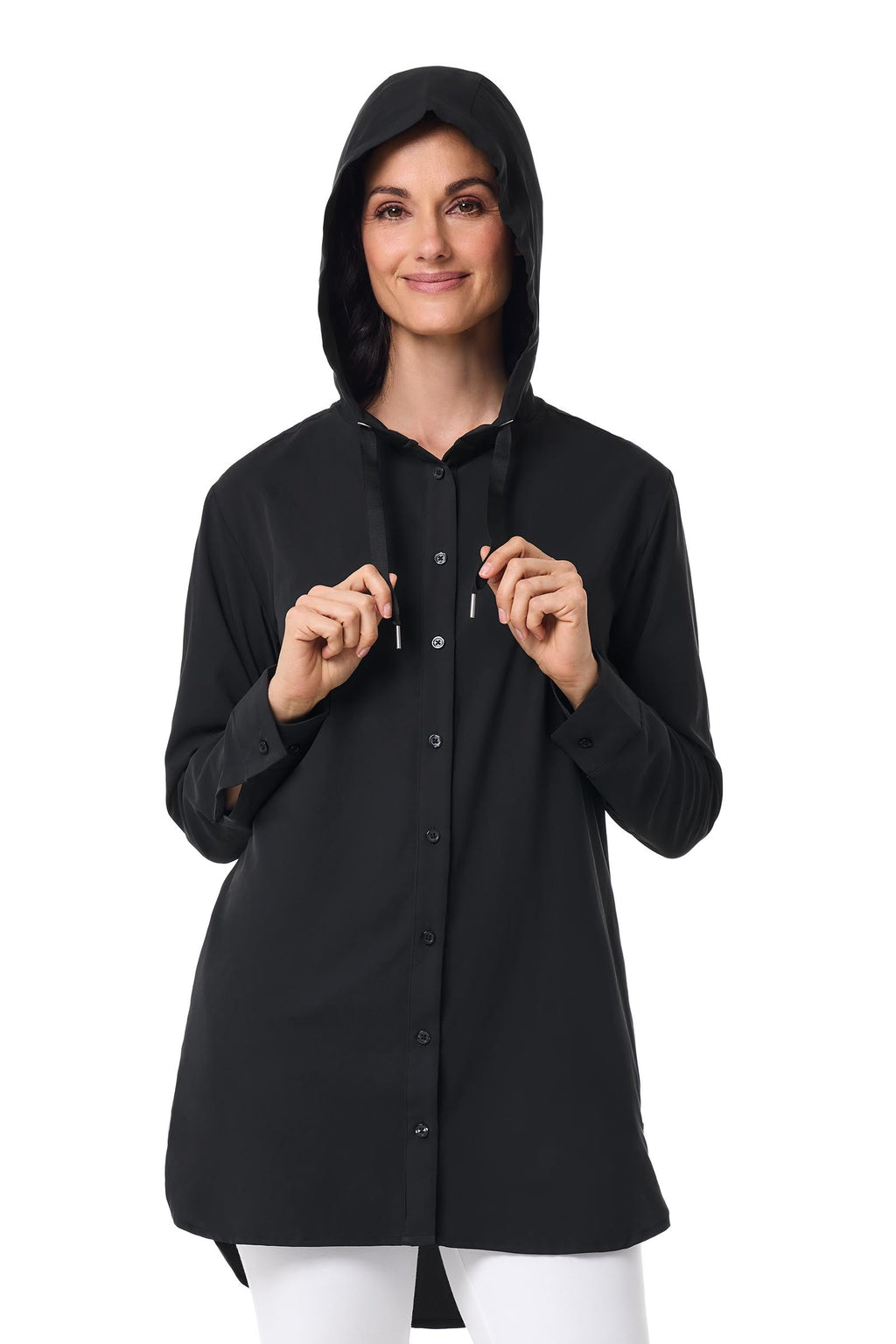 Palma | Women's Aire Beach Long Sleeve Shirt | Black