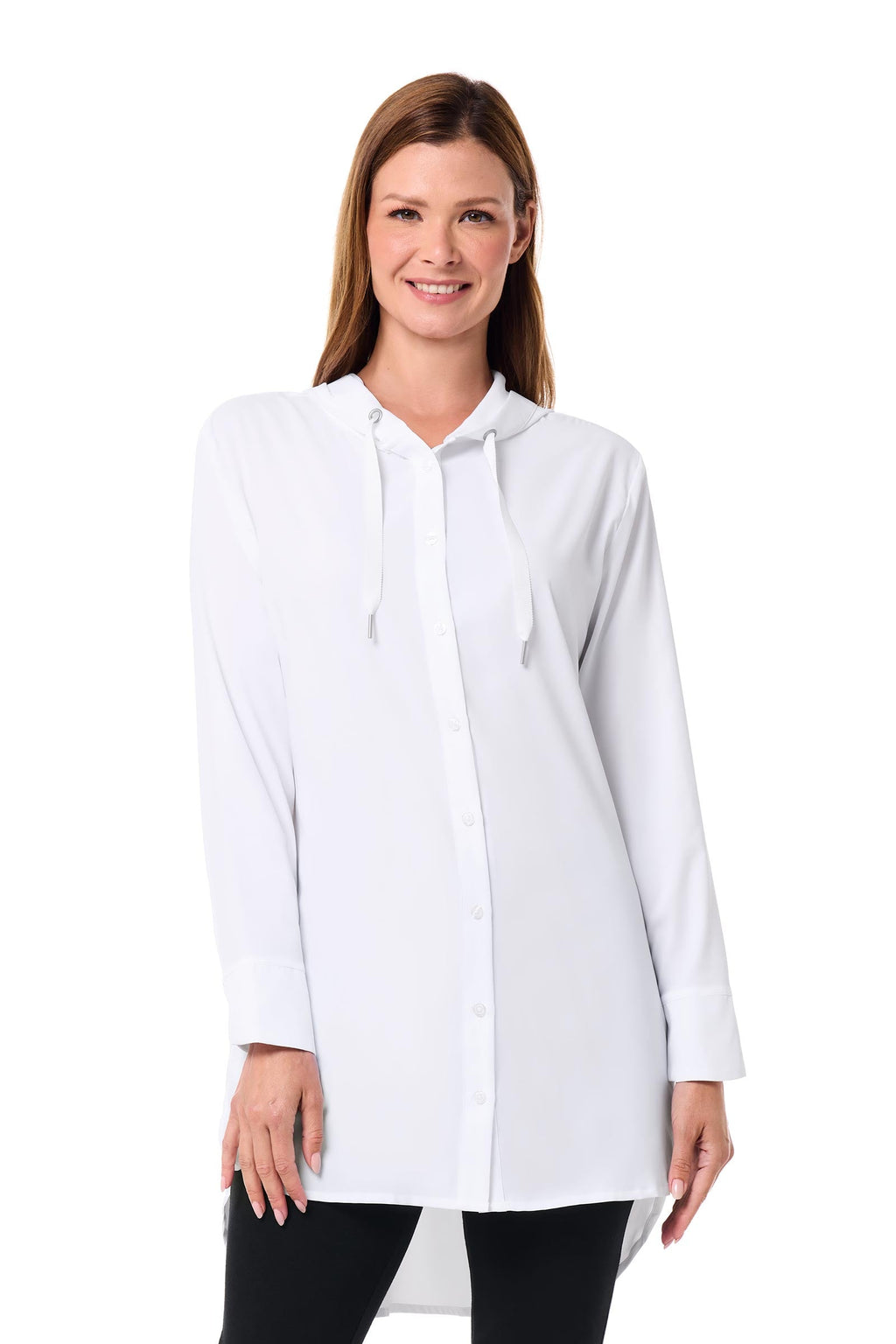 Palma | Women's Aire Beach Long Sleeve Shirt | White