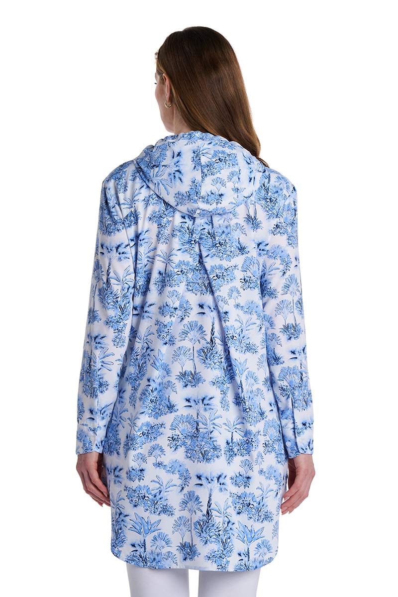 Palma | Women's Aire Beach Long Sleeve Shirt | Periwinkle Isla Bonita