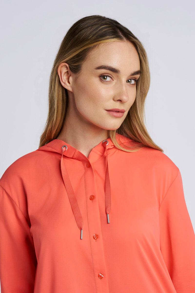 Palma | Women's Aire Beach Shirt | Coral Reef
