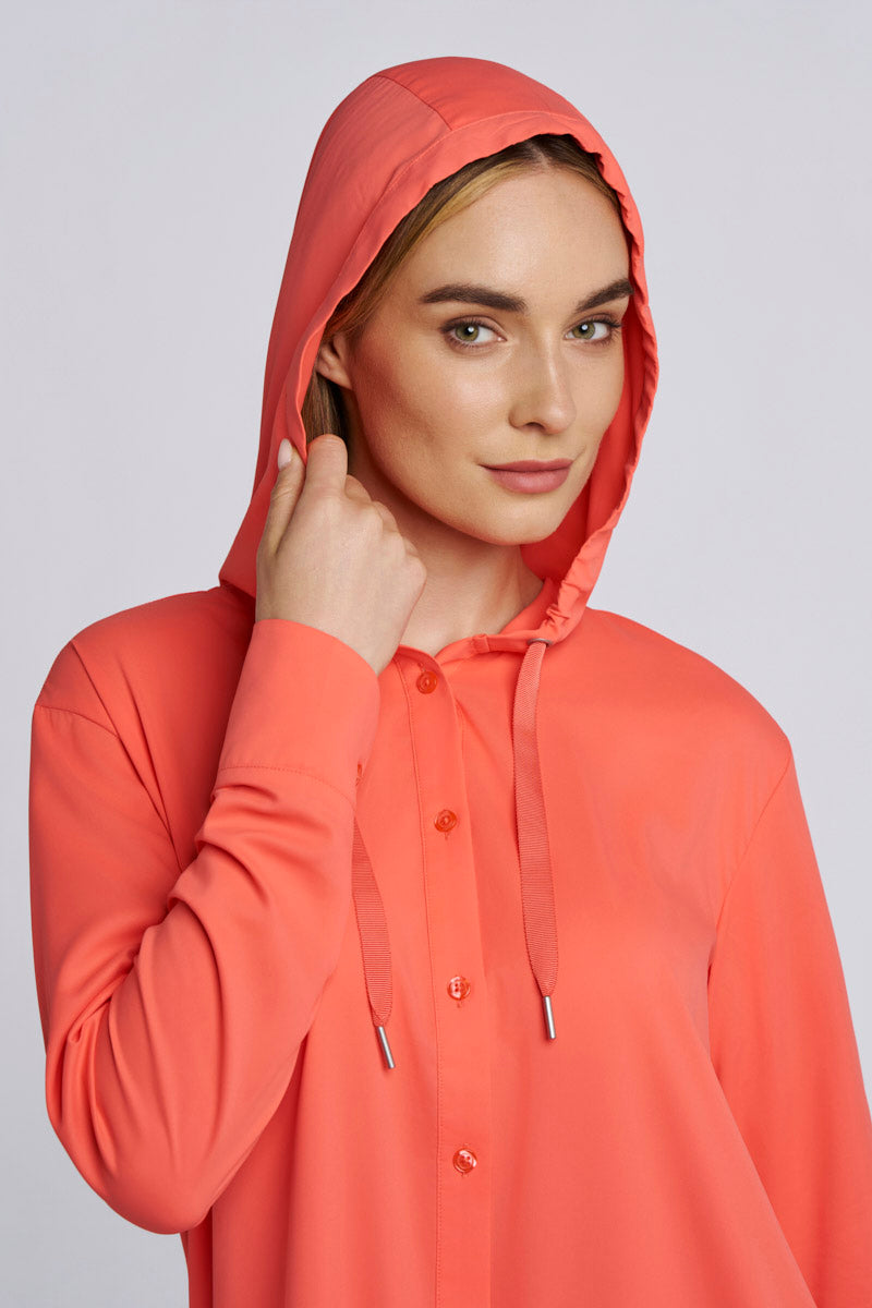 Palma | Women's Aire Beach Shirt | Coral Reef