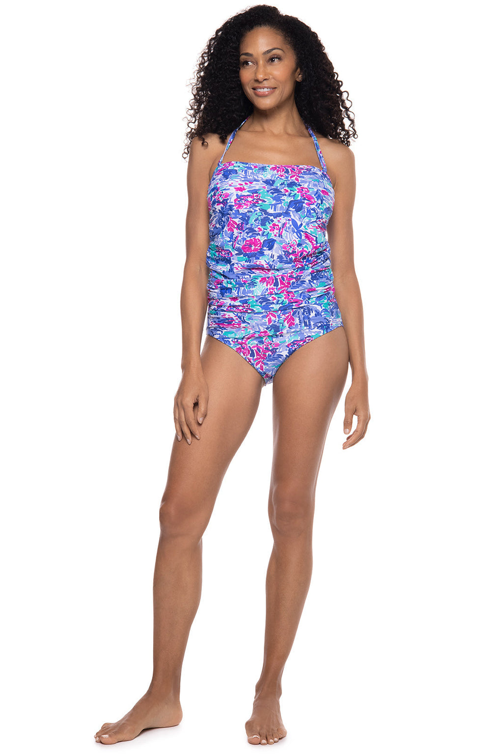 Coolibar Womens Lanikai 3 In 1 Swim Bottoms Multicolor Painted Rainforest UPF 50 Plus Protection