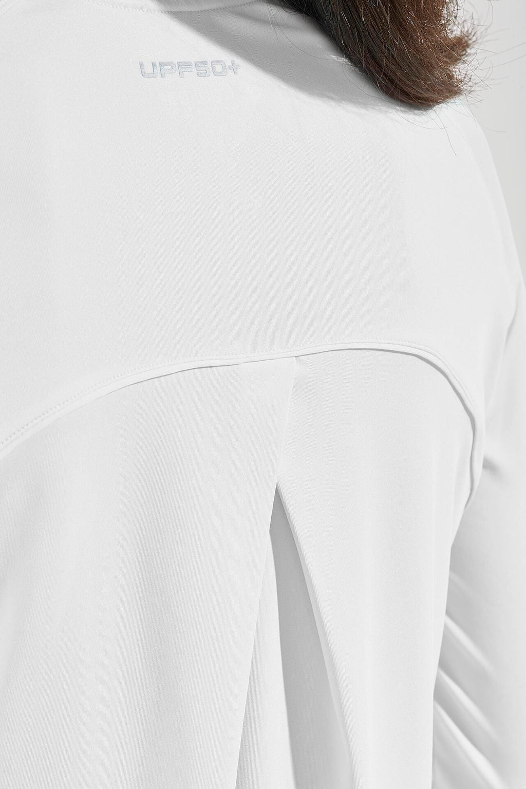 Coolibar Women's Accelera Performance Long Sleeve Top, White