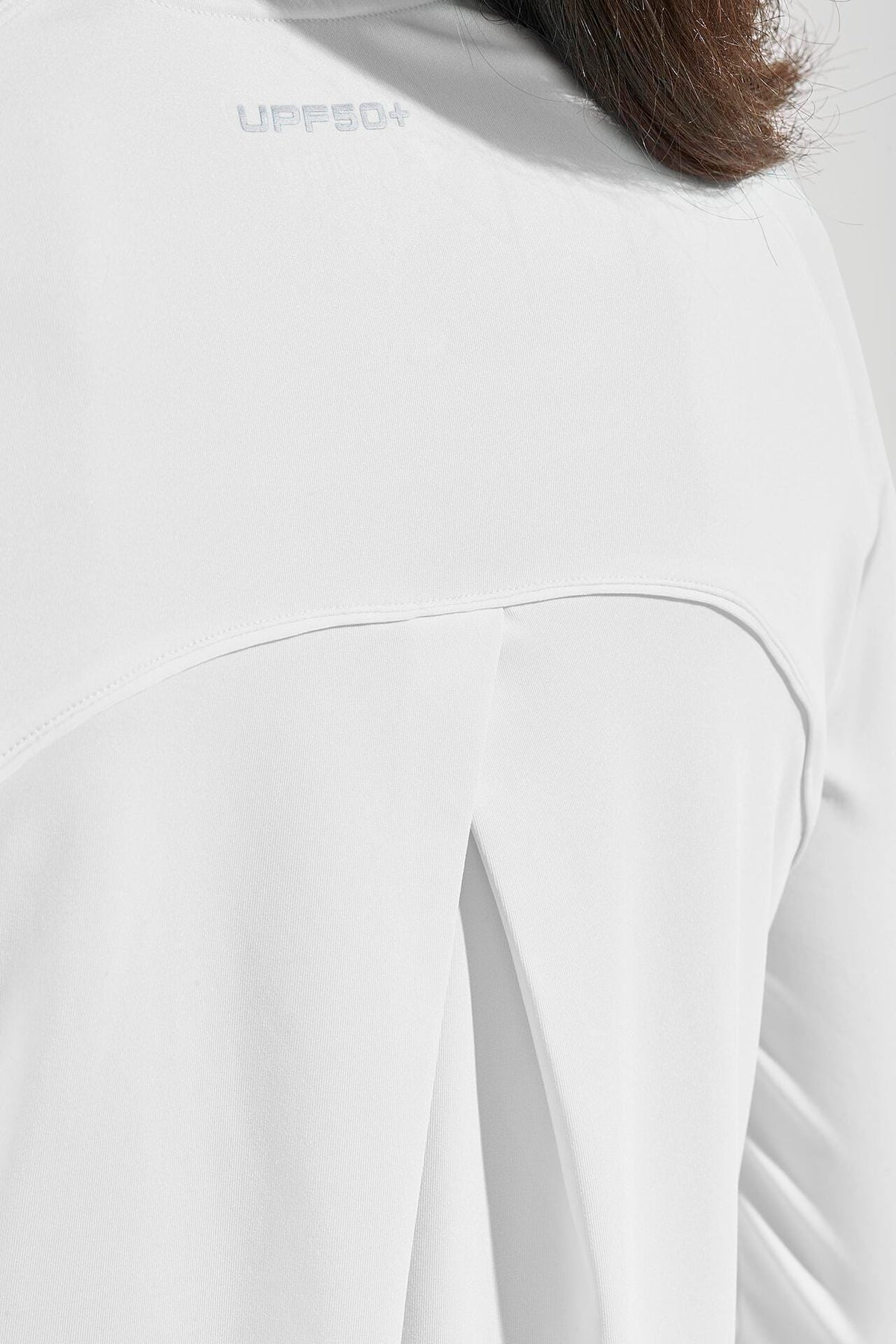 Coolibar Women's Accelera Performance Long Sleeve Top, White
