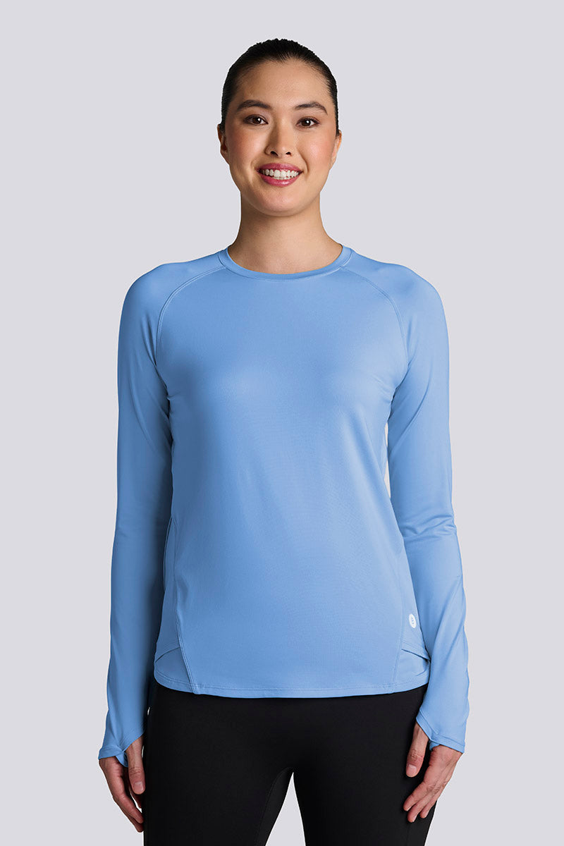 Accelera | Women's Performance Long Sleeve Top | Bluebell