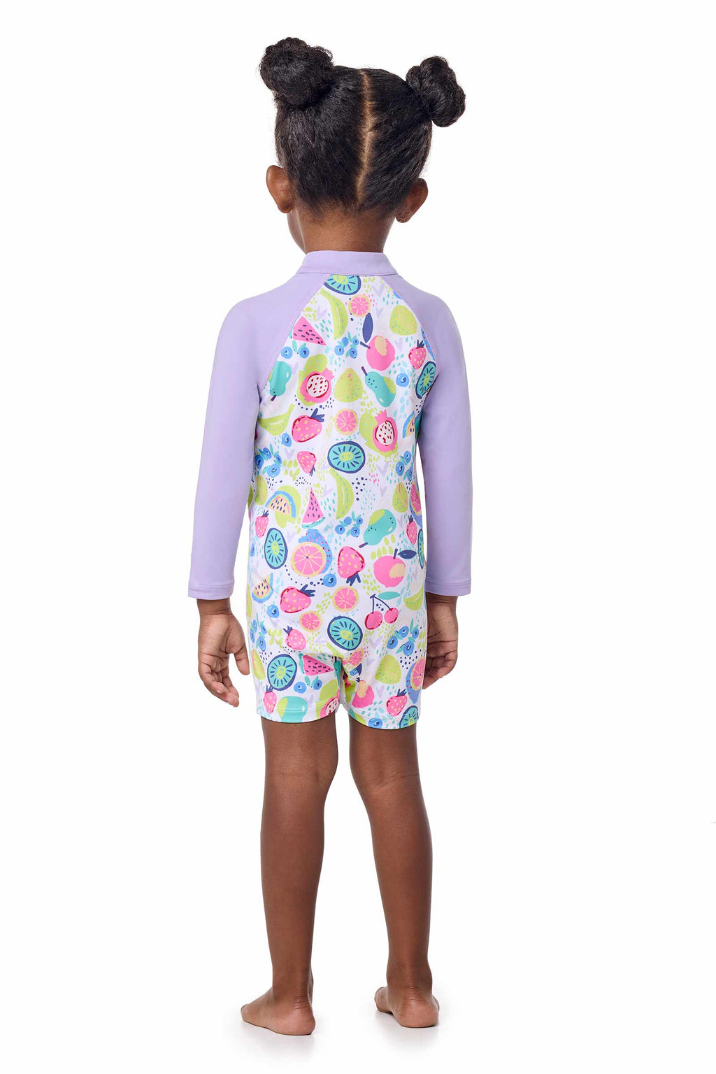 Coolibar Baby Kohala Neck To Knee Swimsuit Lavendula Colorblock Upf 50 Sun Safe Protection For Sensitive Skin