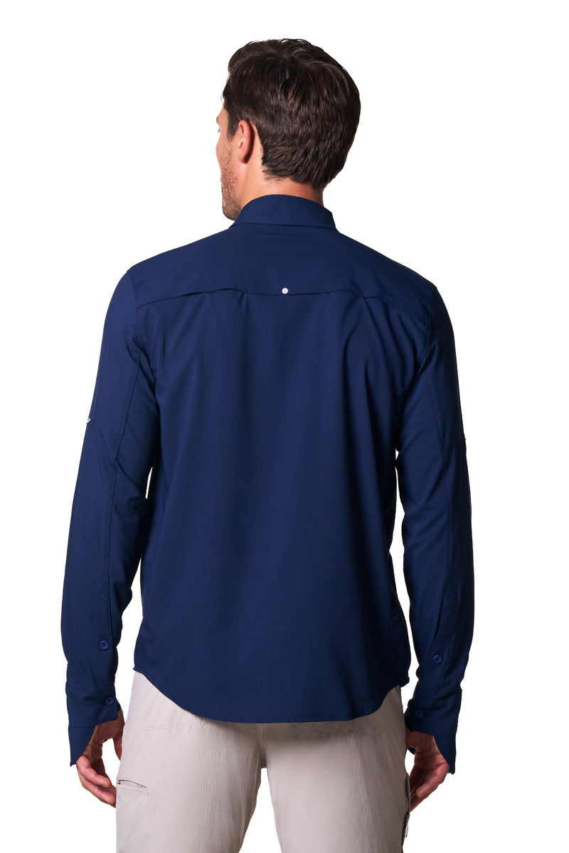 Nassau | Men's Long Sleeve Fishing Shirt | Navy